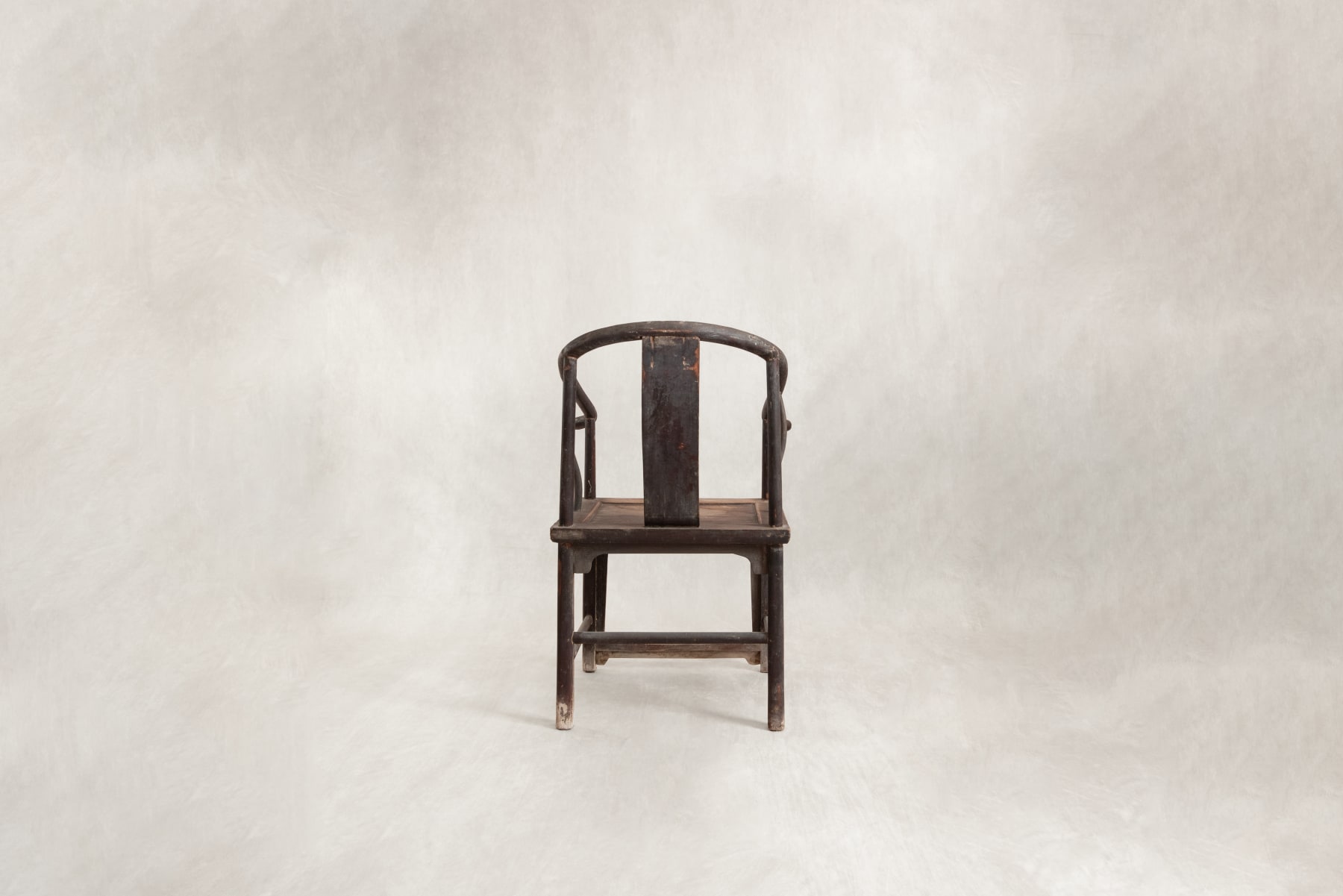 Chinese Antique, Single Horseshoe-back Armchair, Henan Province, Early 19th Century