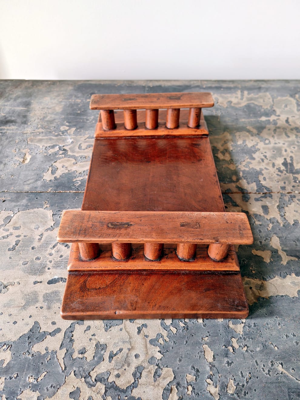Chinese Antique, Wooden Headrest, 19th Century