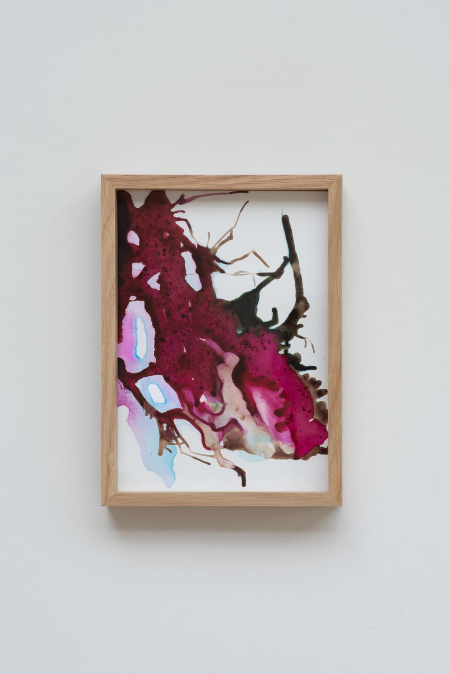 Sophie Hing Yee Cheung, CMYK Painting: Embodies Flower Bud as a Human Heart, 2024