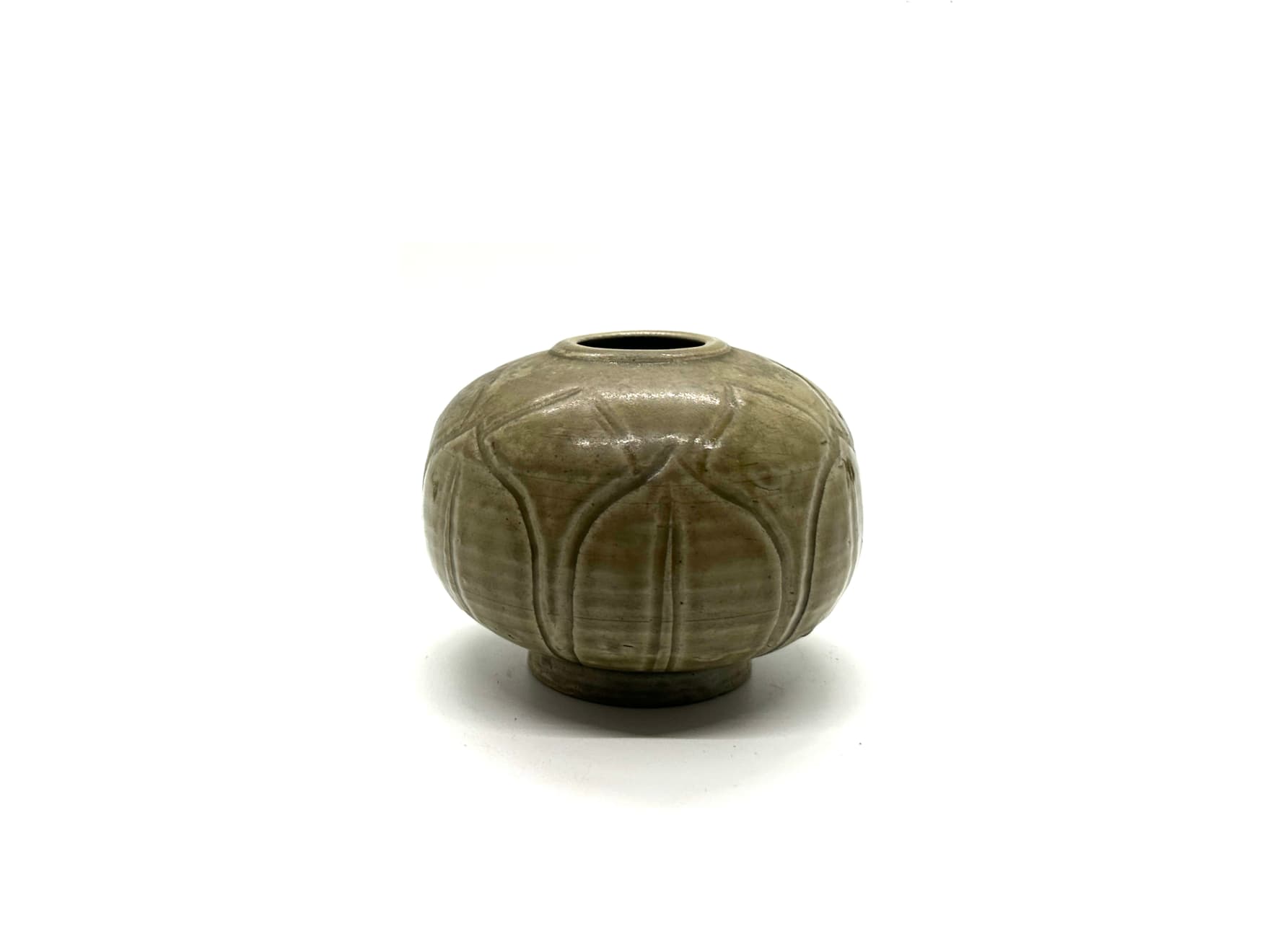 Chinese Antique, Small Carved Yaozhou Celedon Bowl, Song Dynasty