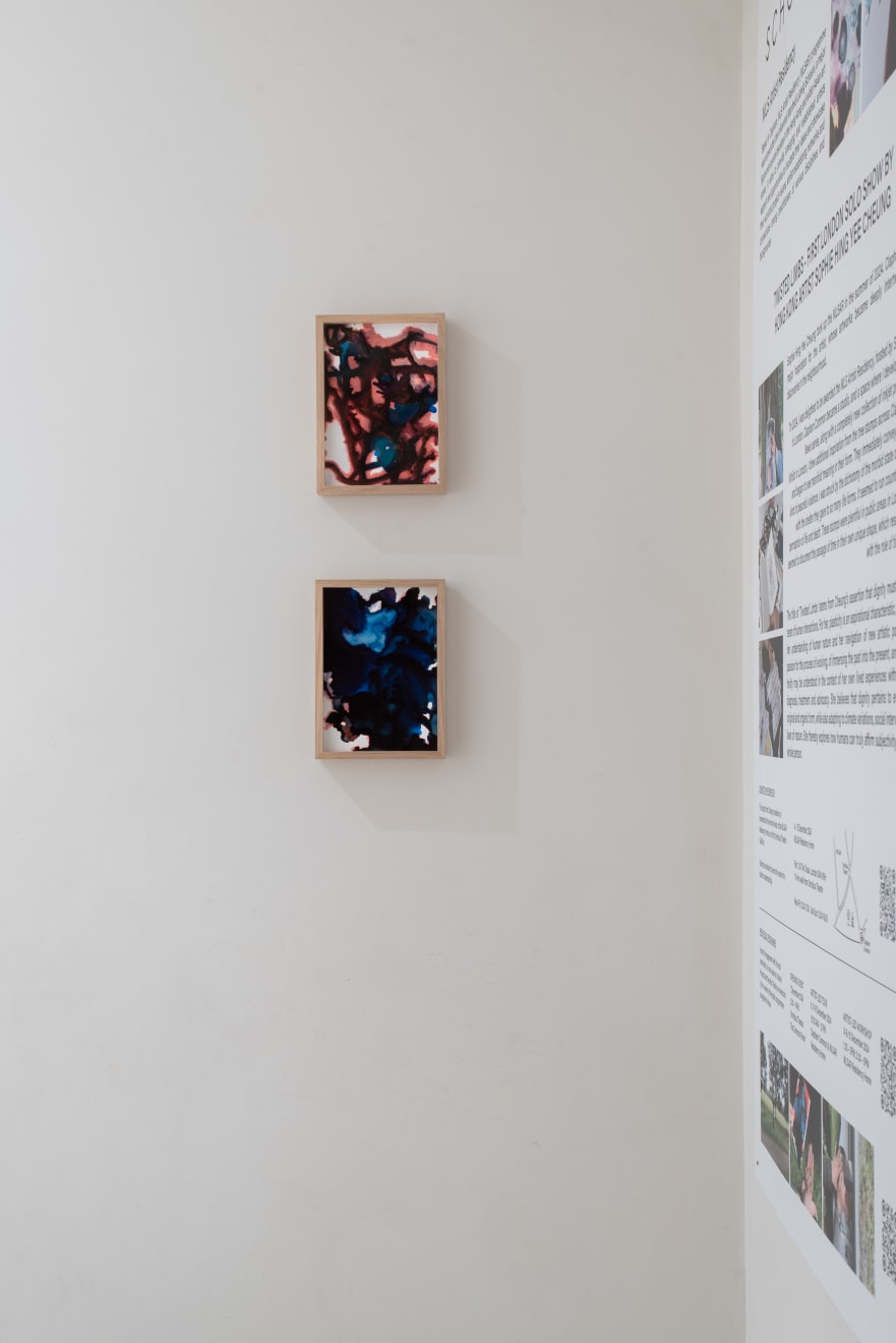 Sophie Hing Yee Cheung, CMYK Painting: Embodies Tree Branch and Human Cells, 2024