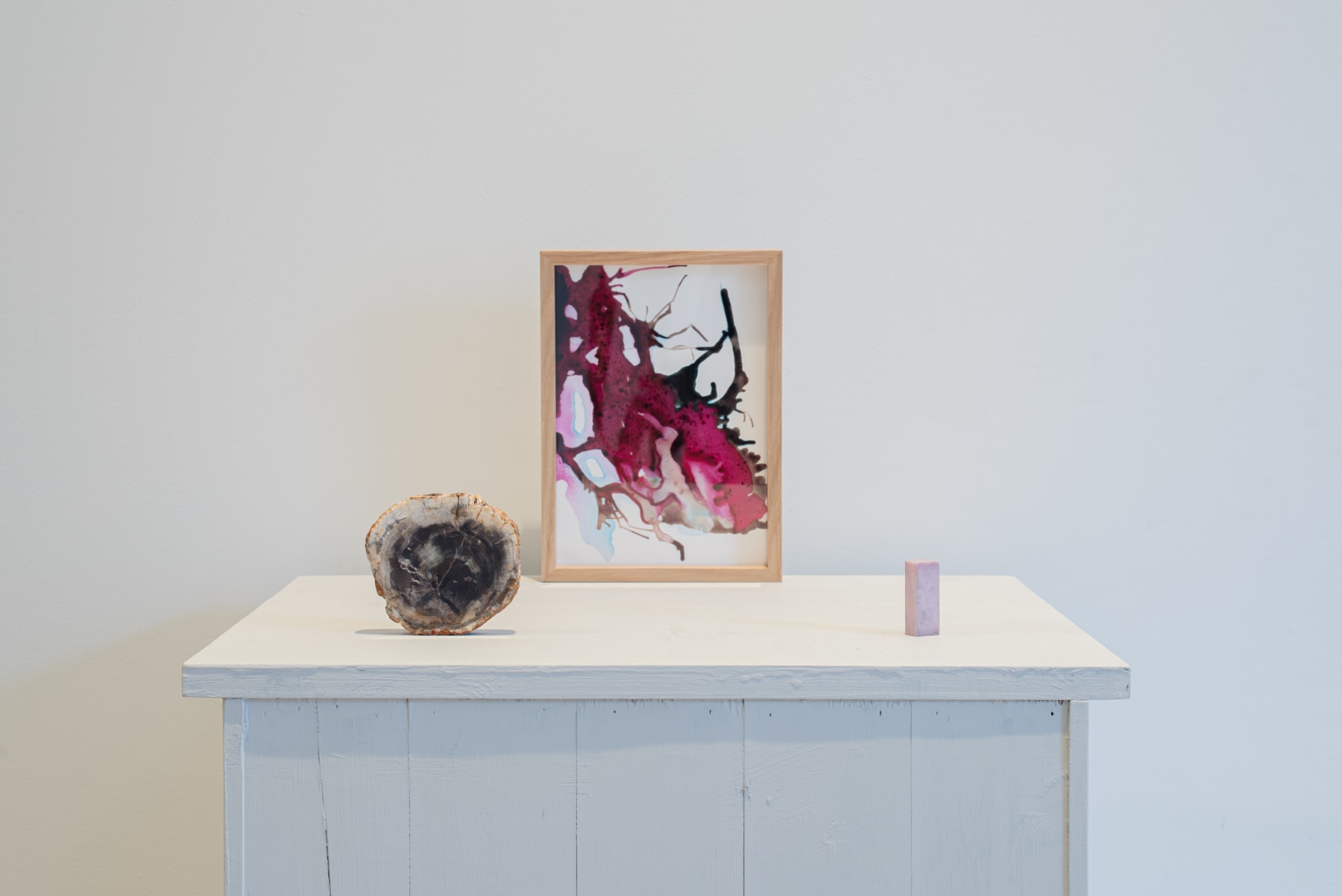 Sophie Hing Yee Cheung, CMYK Painting: Embodies Flower Bud as a Human Heart, 2024