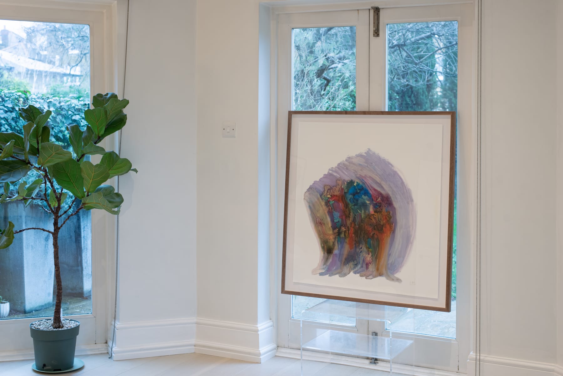 Sophie Hing Yee Cheung, CMYK Painting: Human Bodies Reflected in Tube Windows, 2024