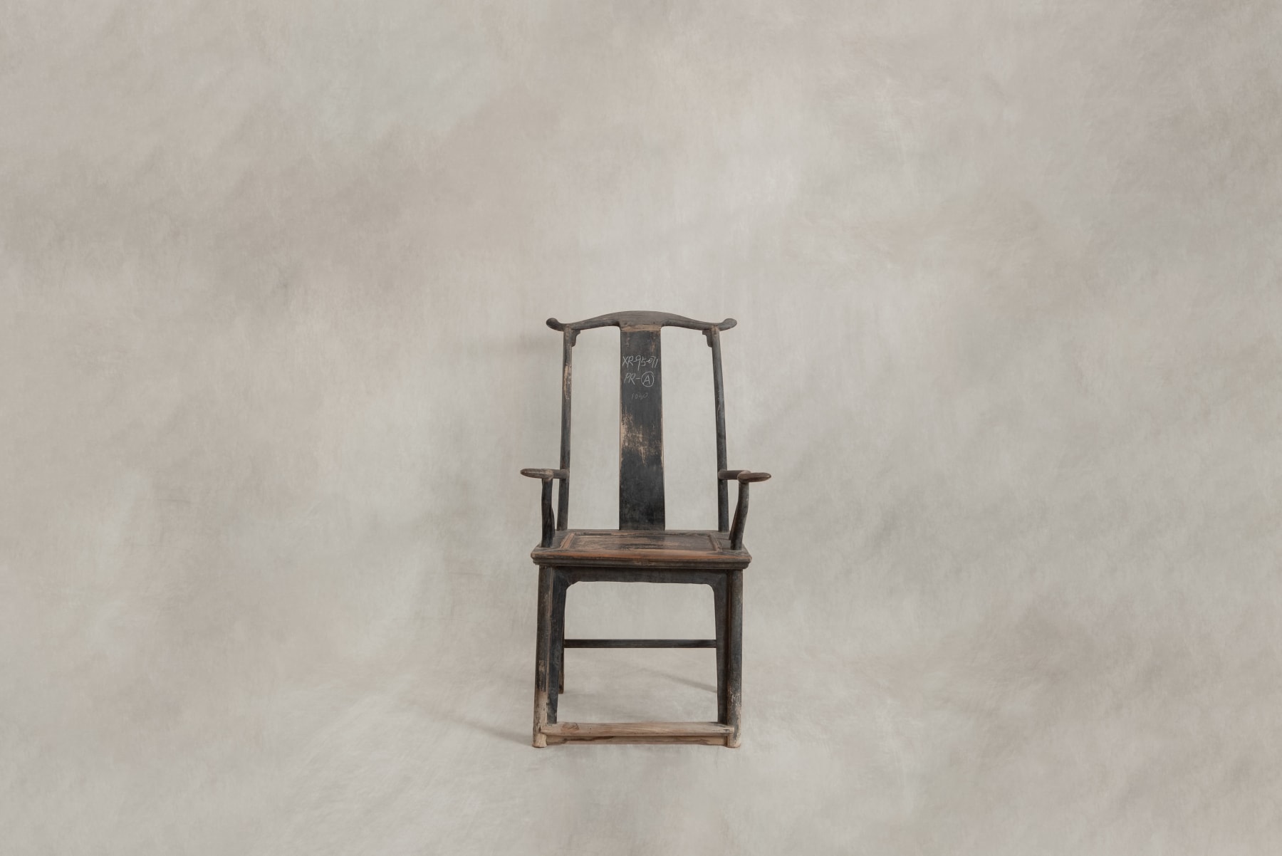 Chinese Antique, Pair of Official's Hat Armchairs, Henan Province, Early 19th Century