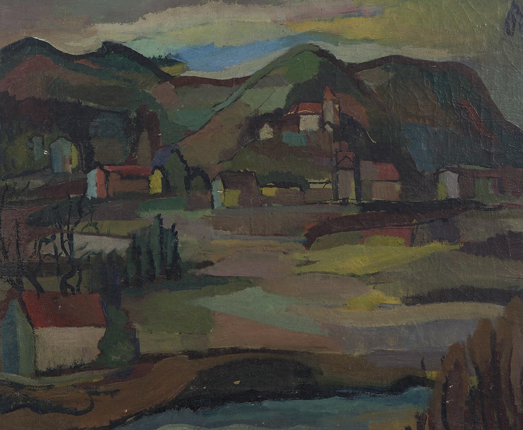 Sepp Baendereck, Paisagem de Graz, 1946
