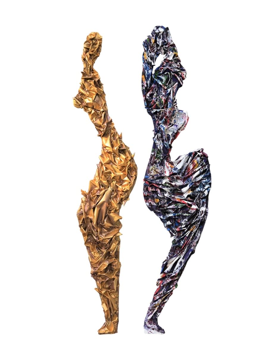 Yana Rusnak, Body Through Gold 1, 2, 2018