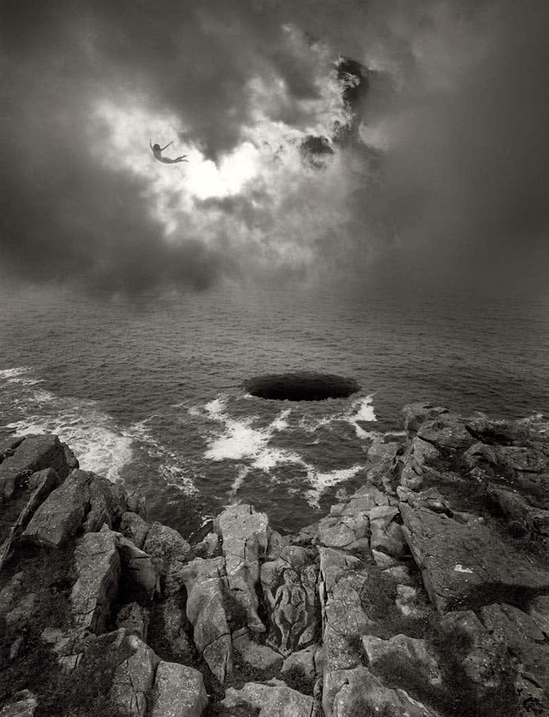 Silver Gelatin Print of Fringe Gallery artist Jerry Uelsmann's Place of Several Mysteries