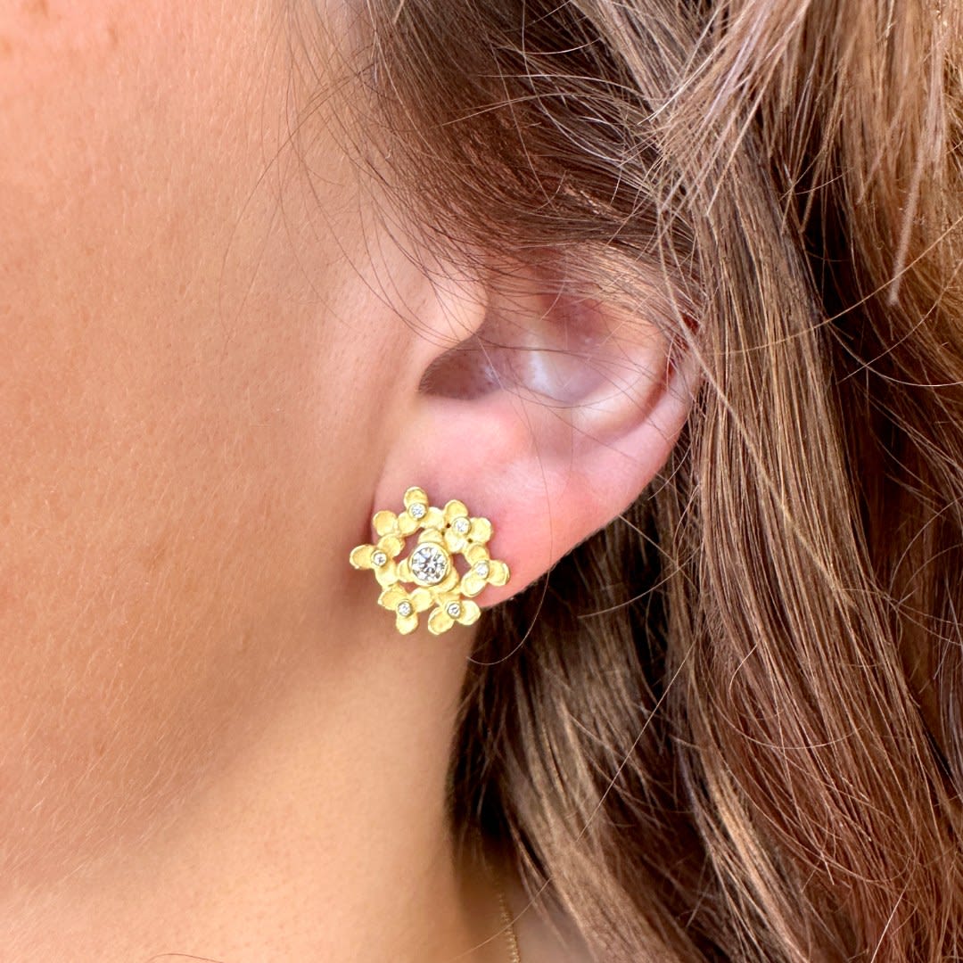 Barbara Heinrich, Trillium Cluster Earrings