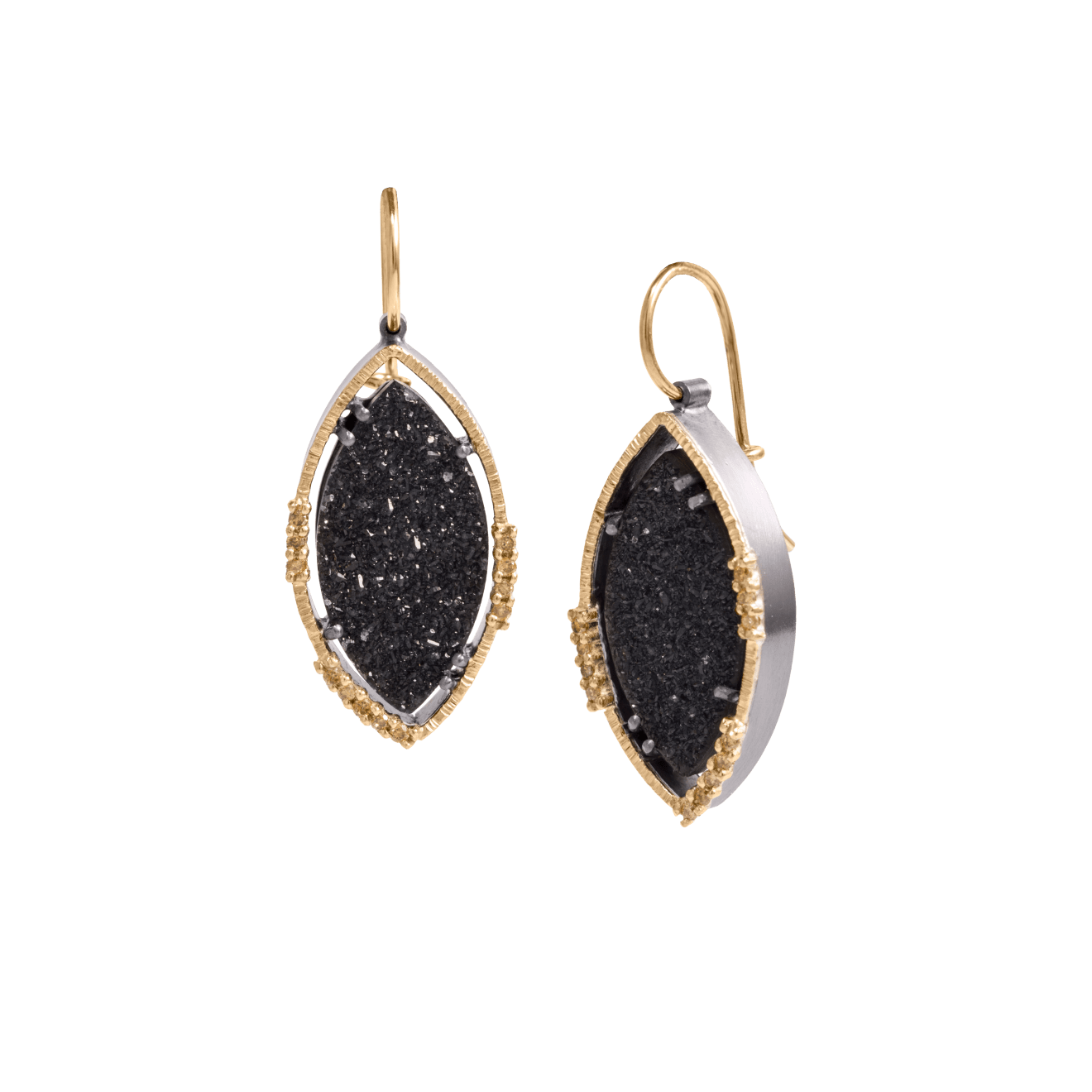Elizabeth Garvin, Marquis Drusy Earrings