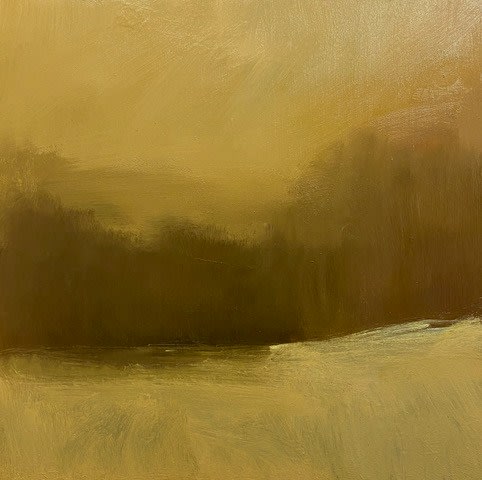 OIl painting by artist sylvia benitez, appalachain springtime