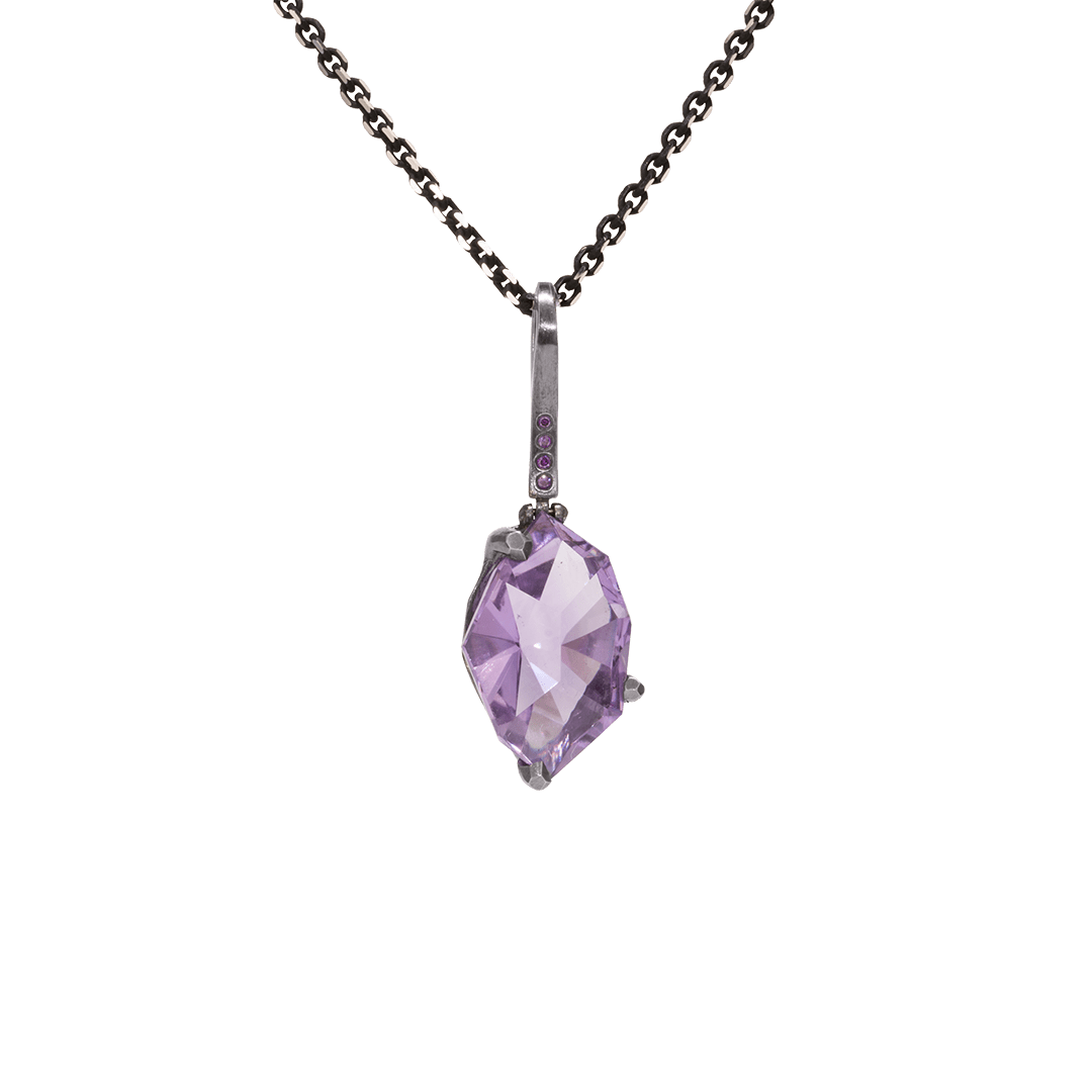 Elizabeth Garvin, Amethyst Facets Pendant