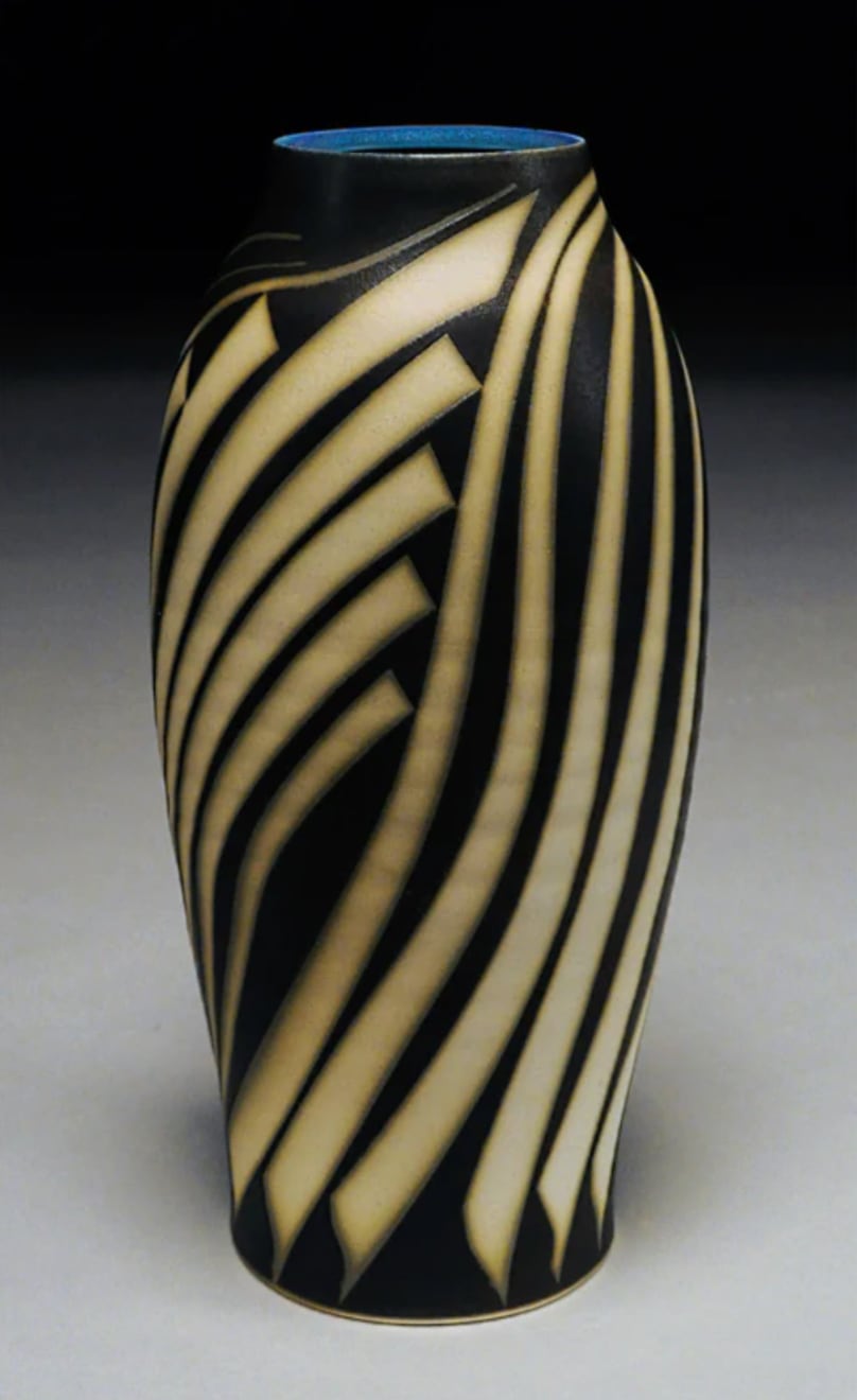 Nicholas Bernard, Blue Rim Long Triangles, 2023