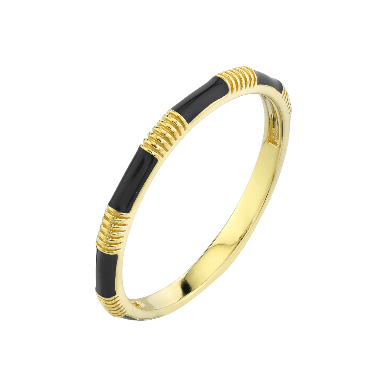 Sloane Street, Black Enamel Ring