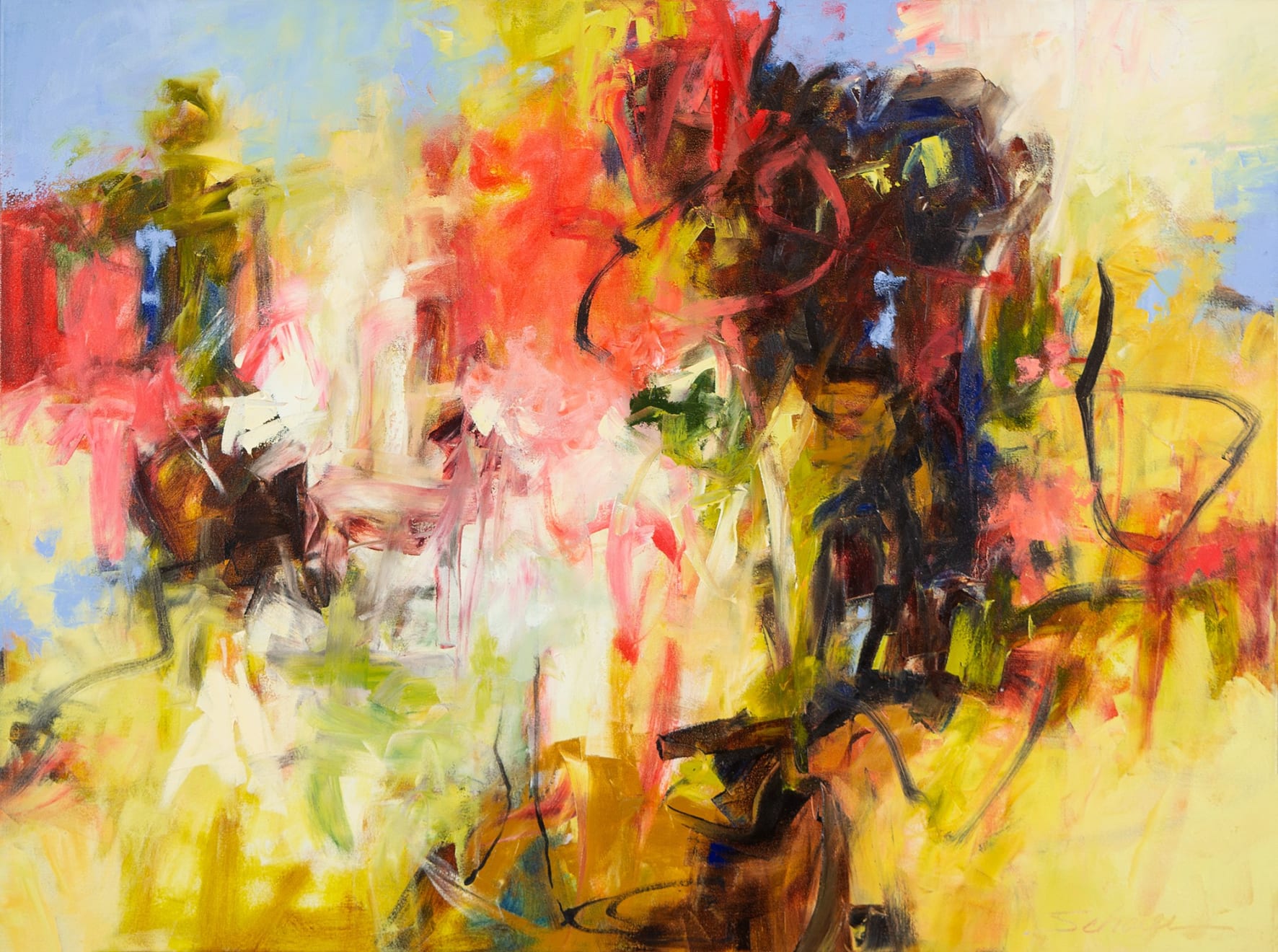 Karen Scharer, Wild Rose (Day 20) Diptych, 2013/2024