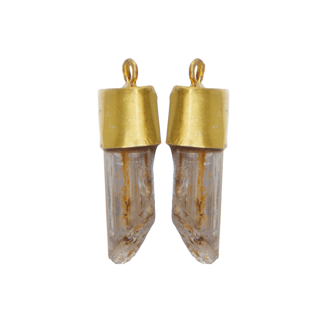 Diaspore Crystal Drops by Fringe Gallery studio jeweler Marki Knopp