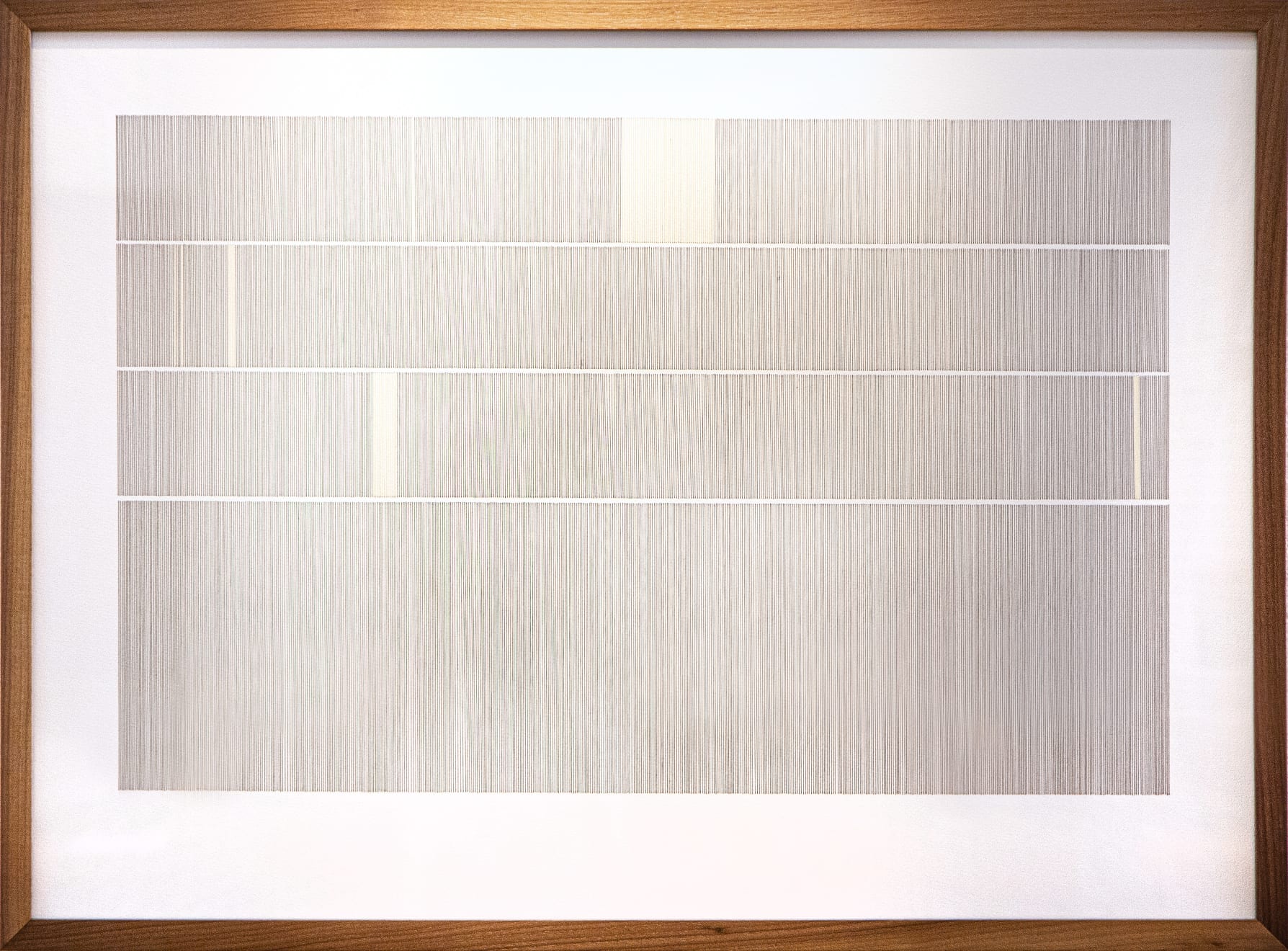 Black and gold thread on watercolor paper by Fringe Gallery artist Rebecca Messier