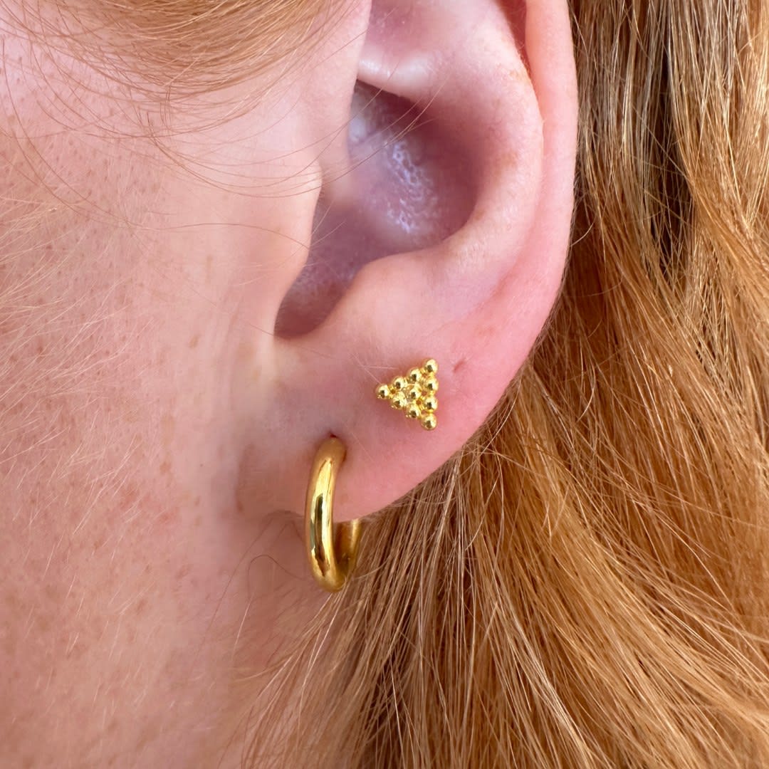 Small Hoop Earrings by Fringe Gallery studio jeweler Nanci Modica