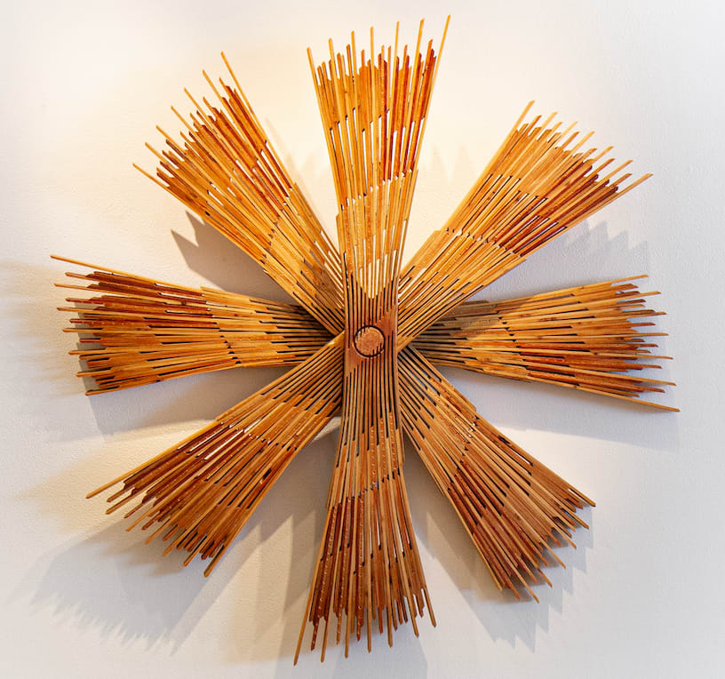 Wood Sculpture by Fringe Gallery artist Cie Hoover