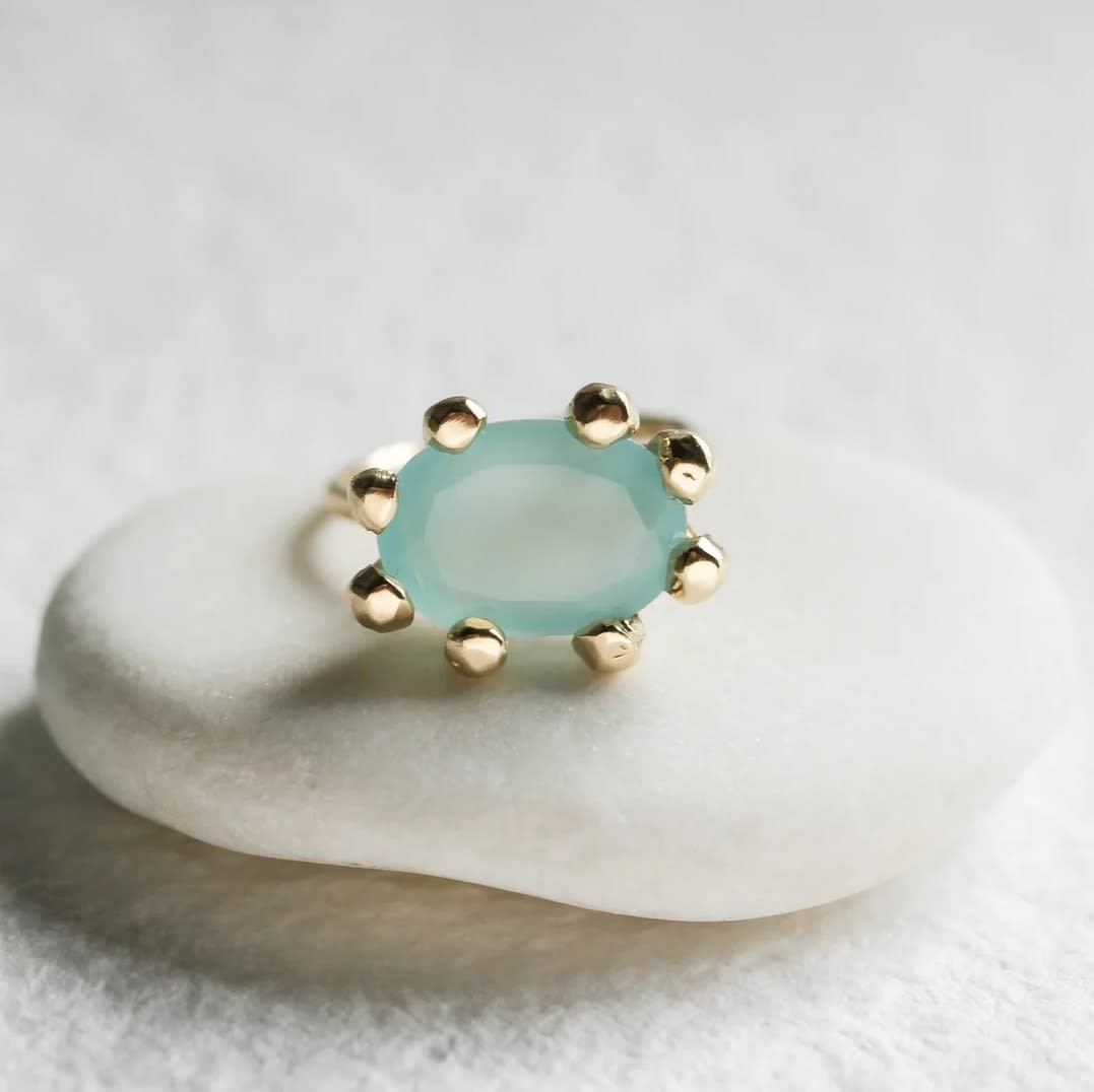 Jane Pope, Chalcedony Prong Ring