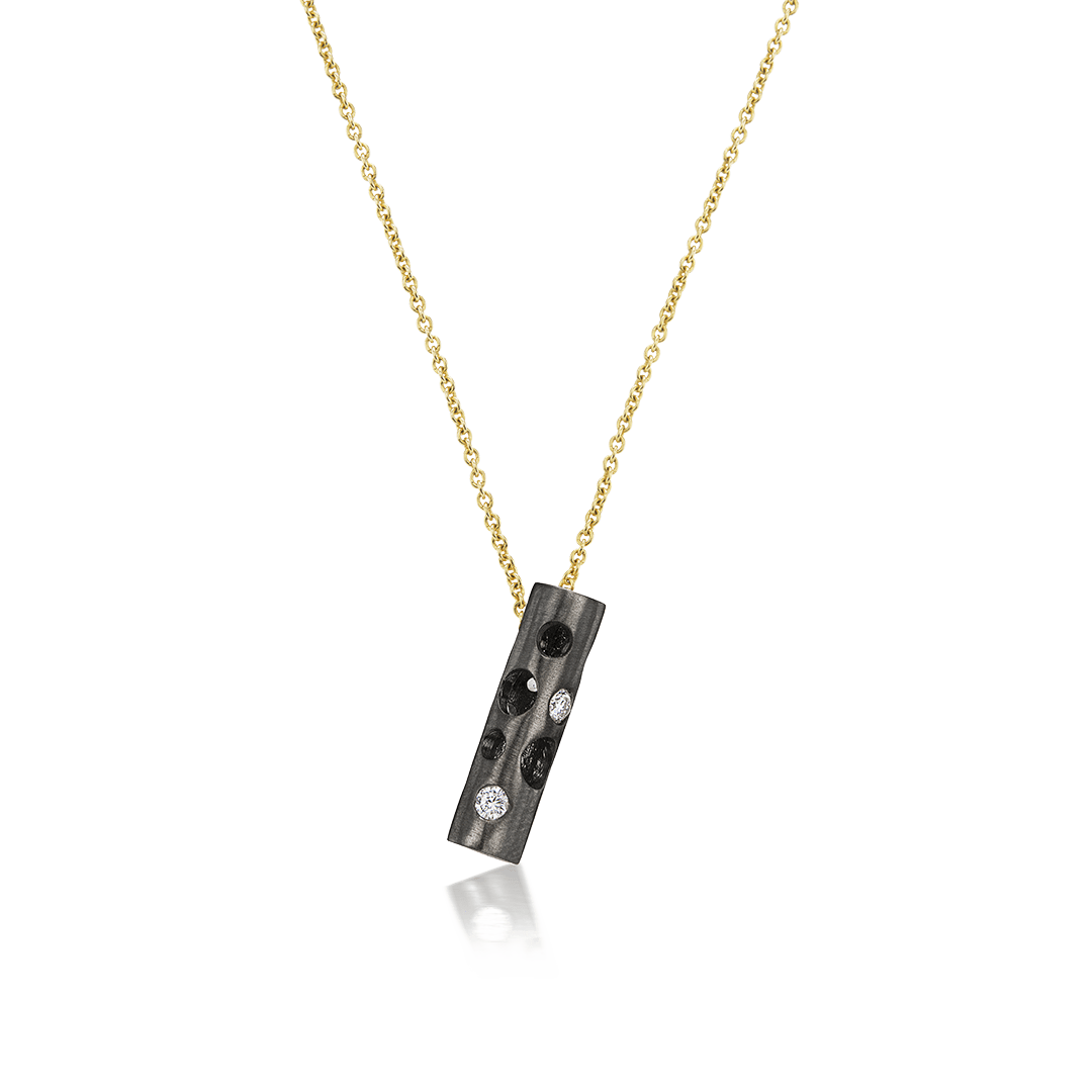 Mini Holly Pendant Necklace by Fringe Gallery studio jeweler Dana Bronfman