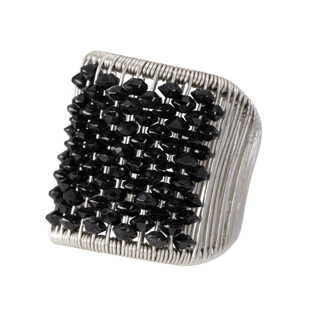 Tana Acton, Silver Ring with Black Spinel