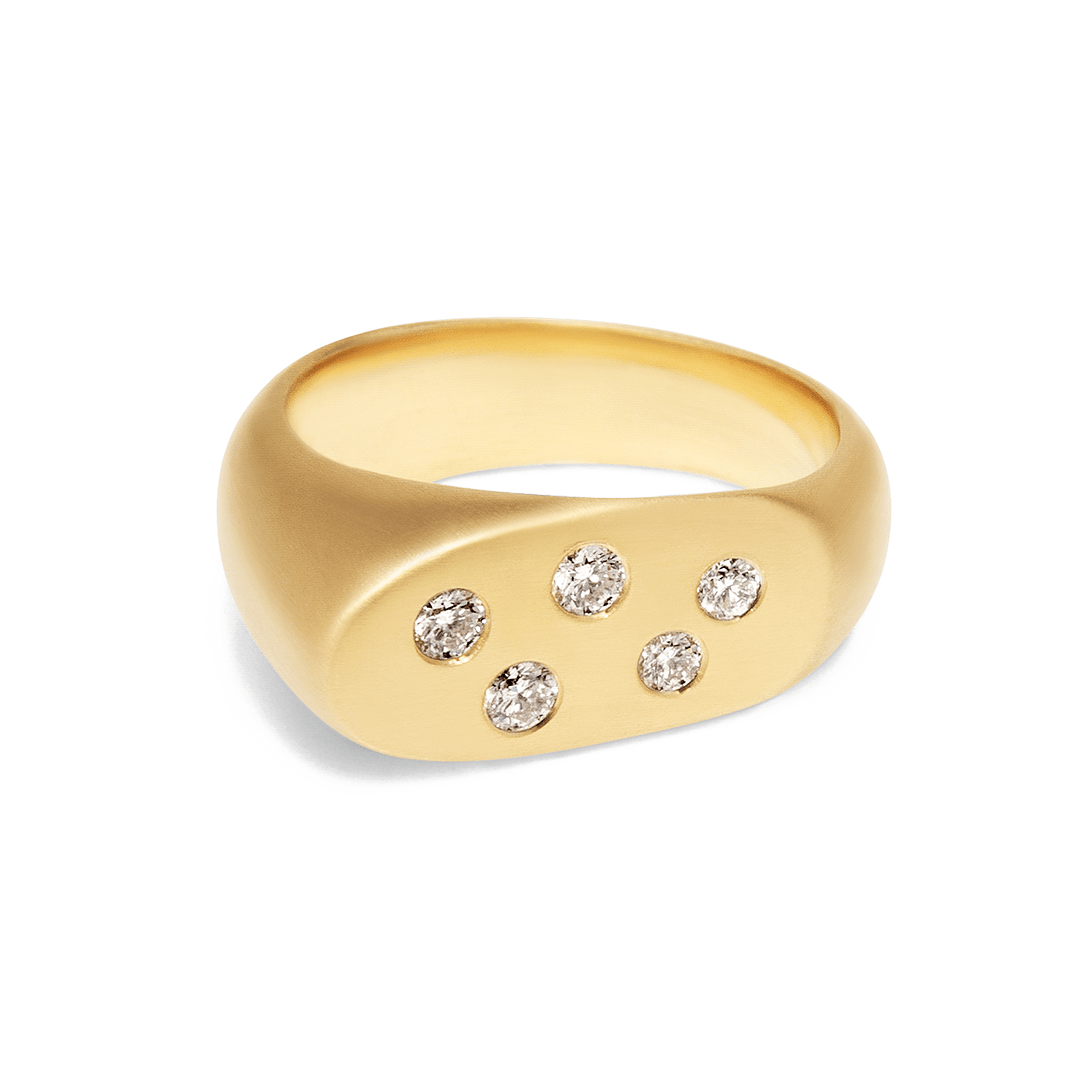 Constellation Lipstick Ring by Fringe Gallery studio jeweler Dana Bronfman