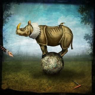 Archival Inkjet print of Signs Point to Yes by Slate Gray Gallery artist Maggie Taylor