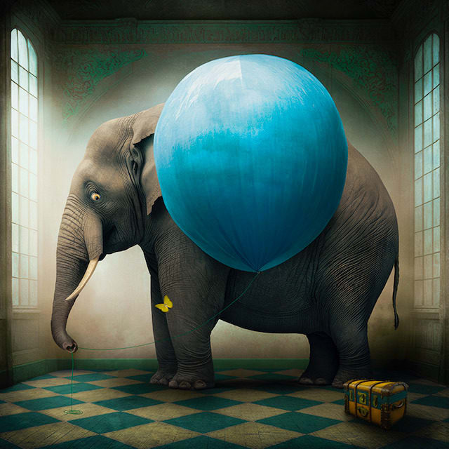 Archival Inkjet Print of The Surprise by Fringe Gallery Artist Maggie Taylor