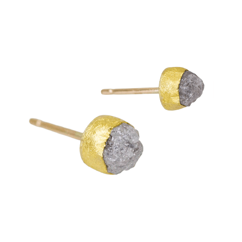 Petra Class, Rough Diamond Earrings