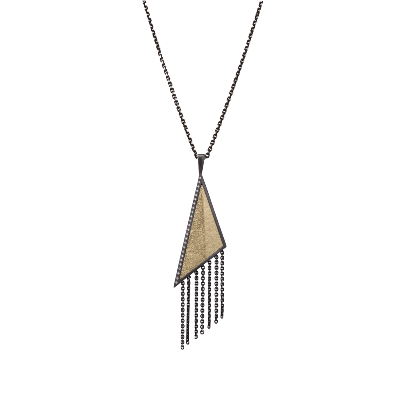 Elizabeth Garvin, Fringe Triangular Pendant