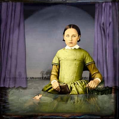 Archival Inkjet print of Ou Est Ma Chatte?by Slate Gray Gallery artist Maggie Taylor