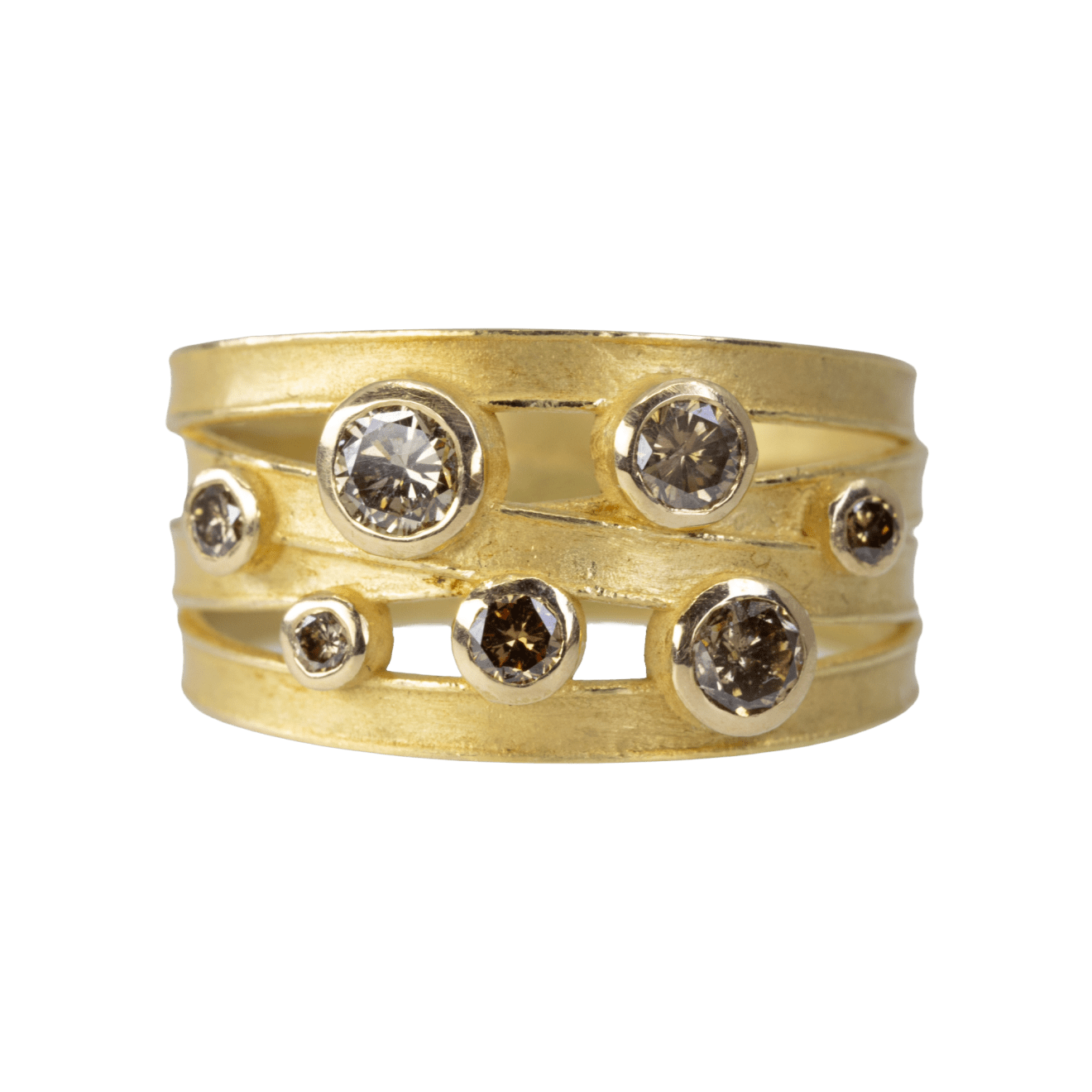 Barbara Heinrich, Brown Diamond Ribbon Ring