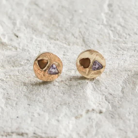 Jane Pope, Duality Studs - Courage & Wisdom