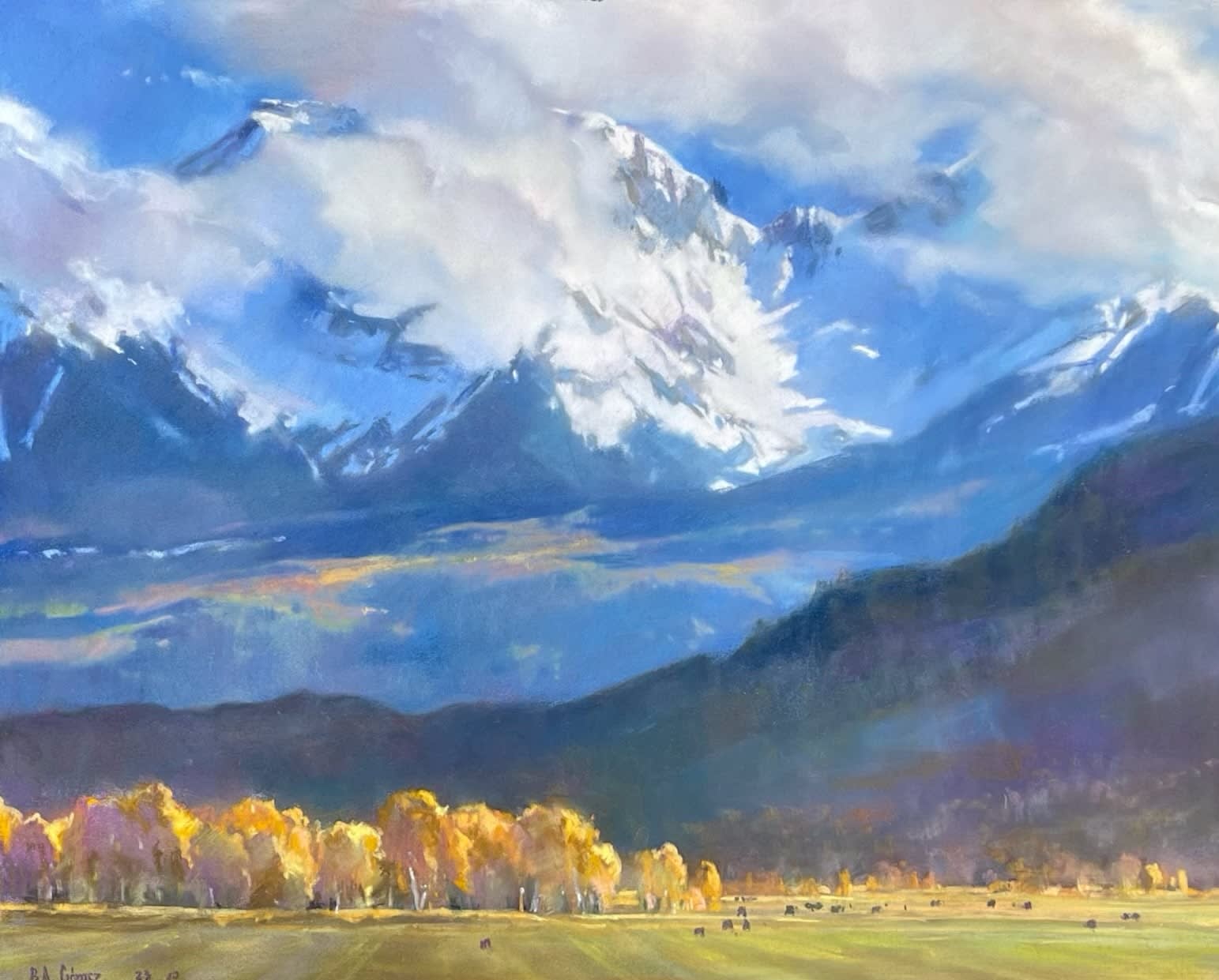 Bruce A. Gómez, Sneffels Storm with Purple Cow, 2023