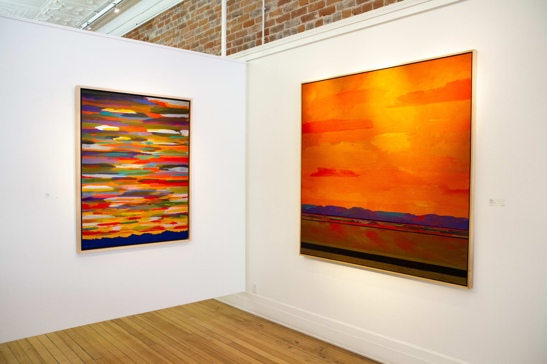 Acrylic abstract landscape painting by Fringe Gallery artist Mark Bowles