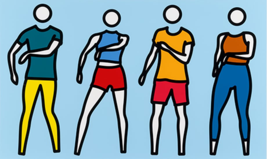 Julian Opie, Dance Synched 5, 2024