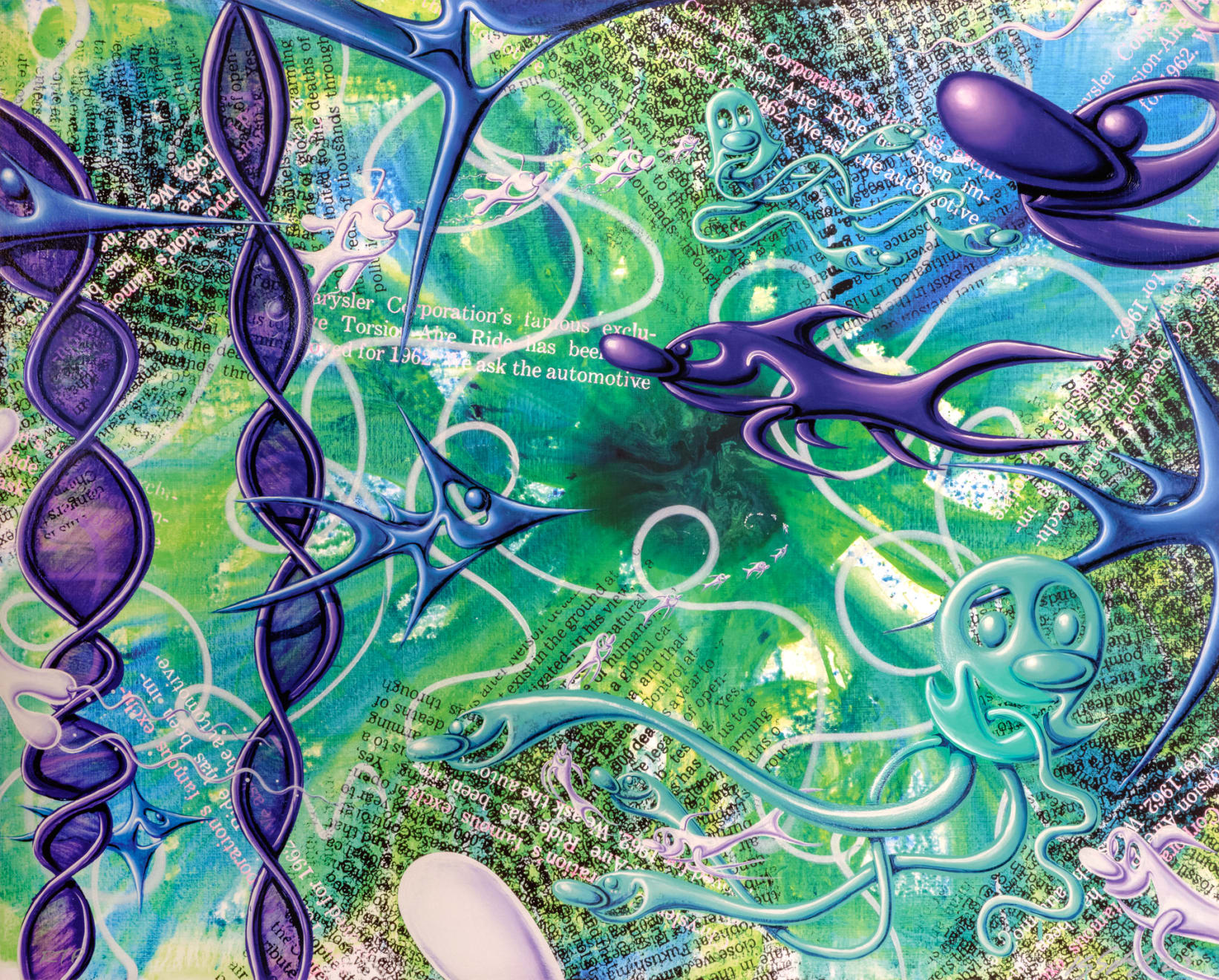 Kenny Scharf, Kelp Us, 2023