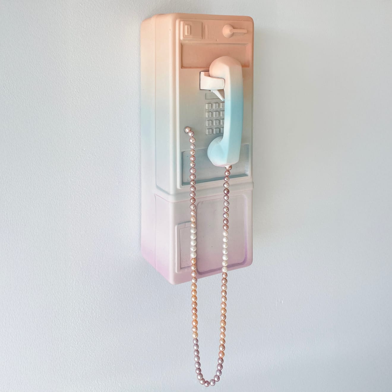 Brock DeBoer Orange mint pink gradient porcelain phone booth