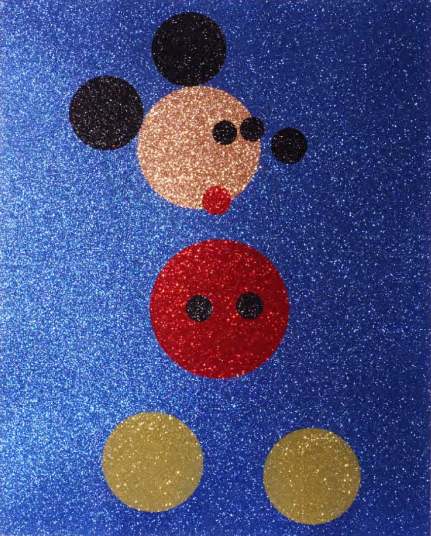 Damien Hirst, Mickey Glitter, 2016