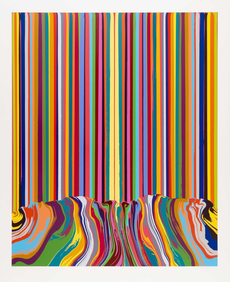 Ian Davenport, Pathway (Yellow), 2024