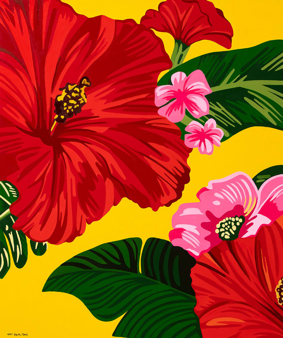 Orit Fuchs, Red Hibiscus, 2023