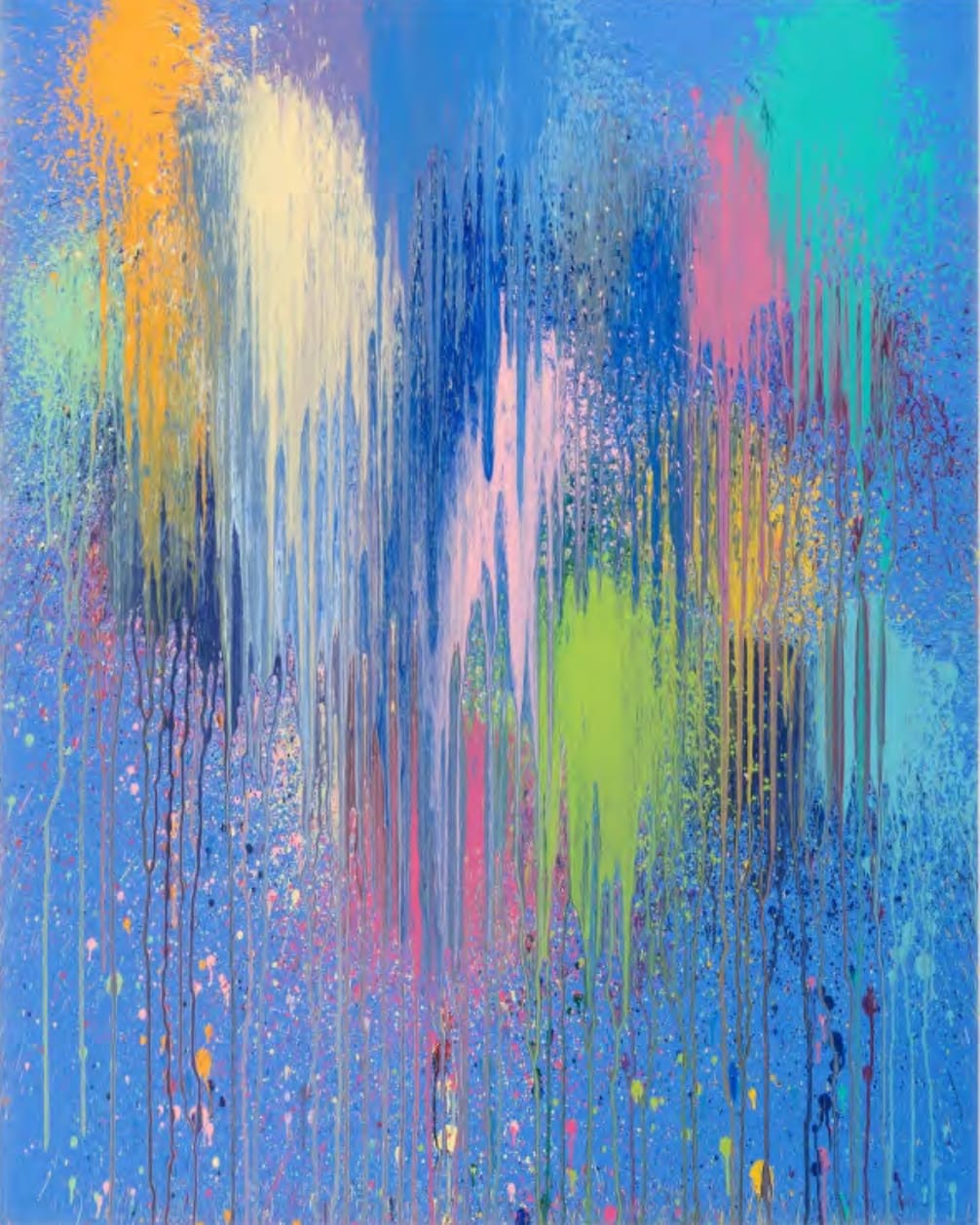 Ian Davenport, Blue Flash, 2023