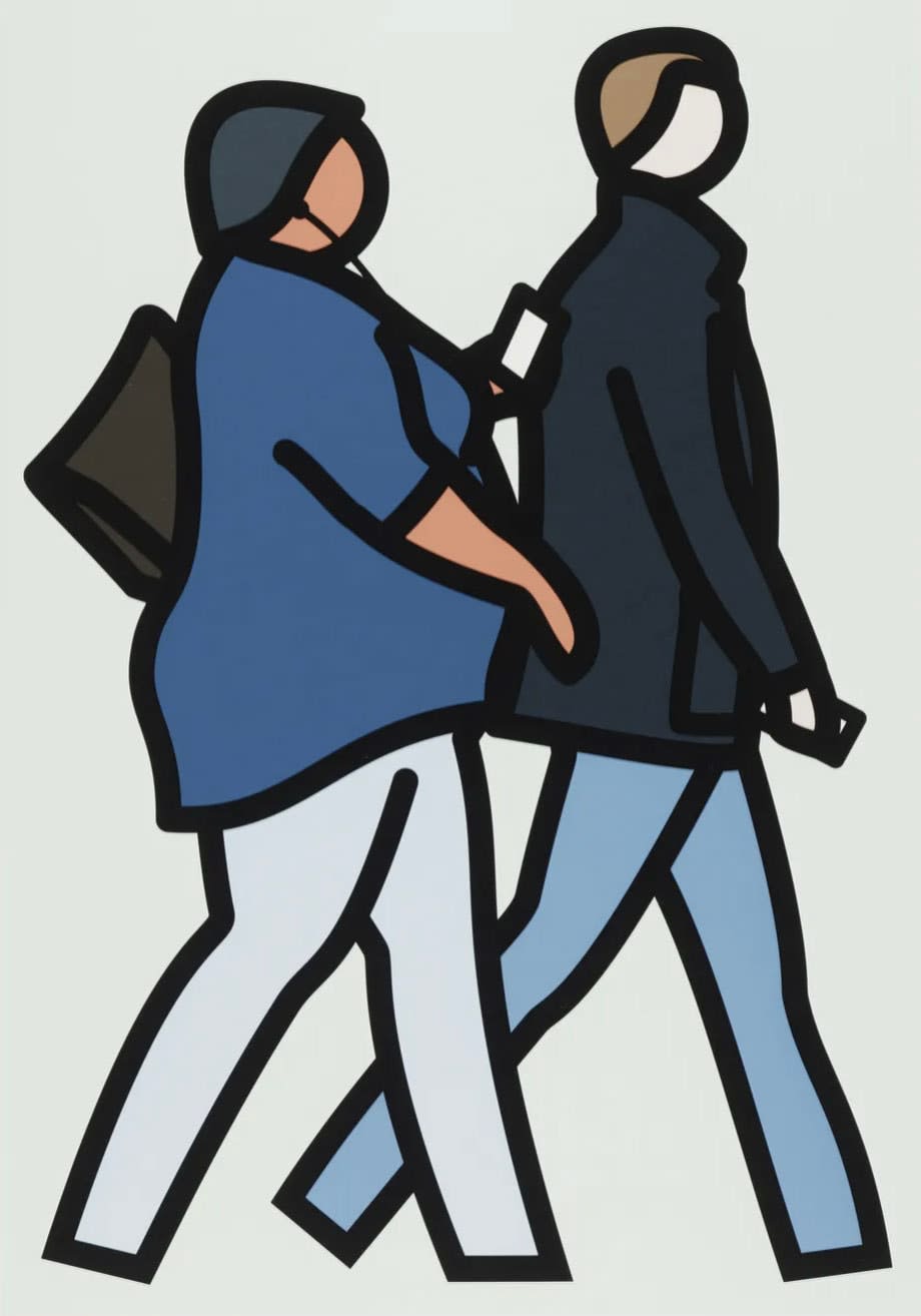 Julian Opie, NY Couple 2, 2019