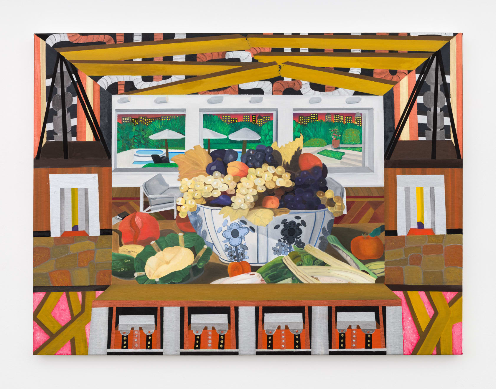 Nick Angelo, Park Ave. Painting (Brunch at Richard's), 2022