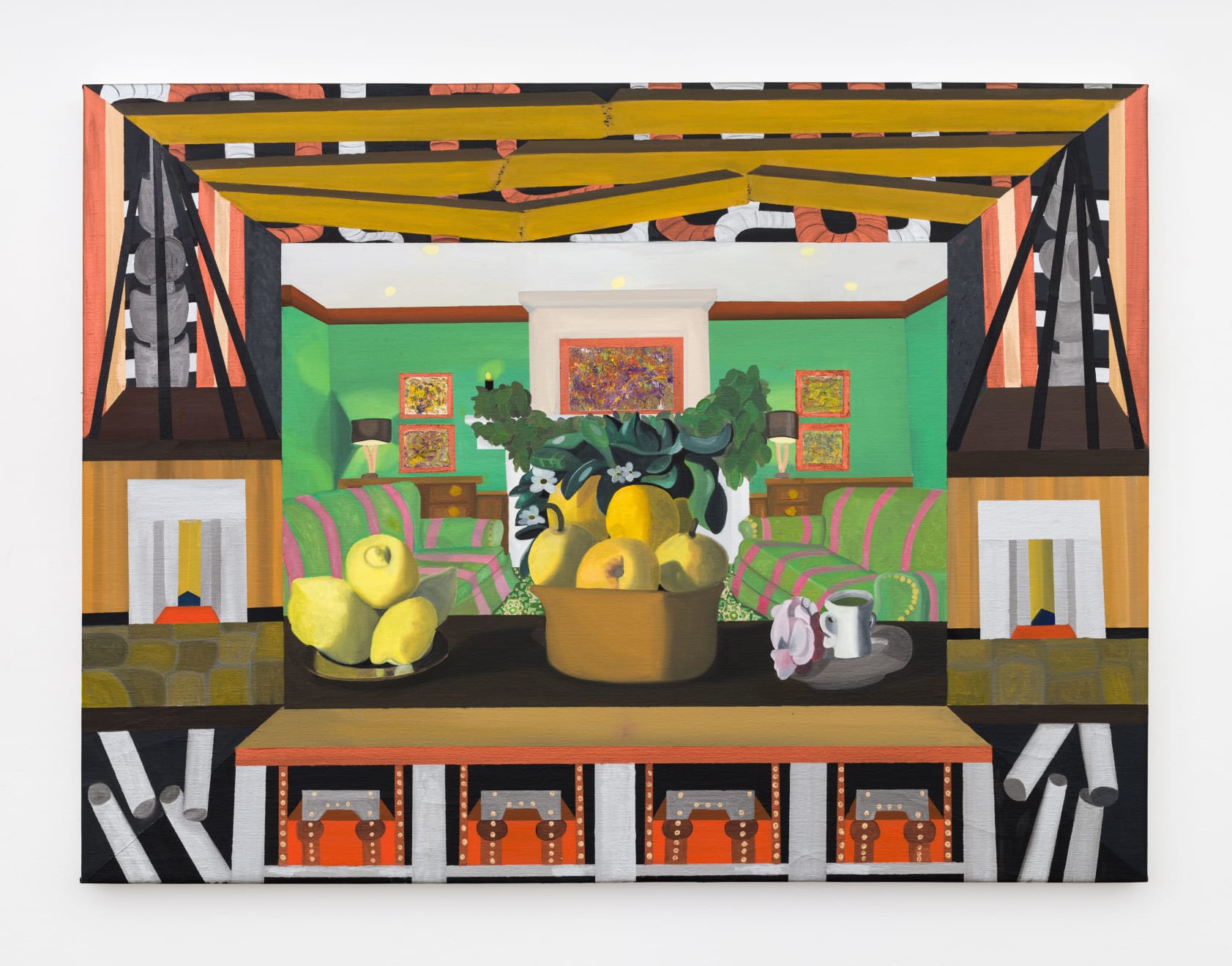 Nick Angelo, Park Ave. Painting (Afternoon Tea at the Orsini), 2022