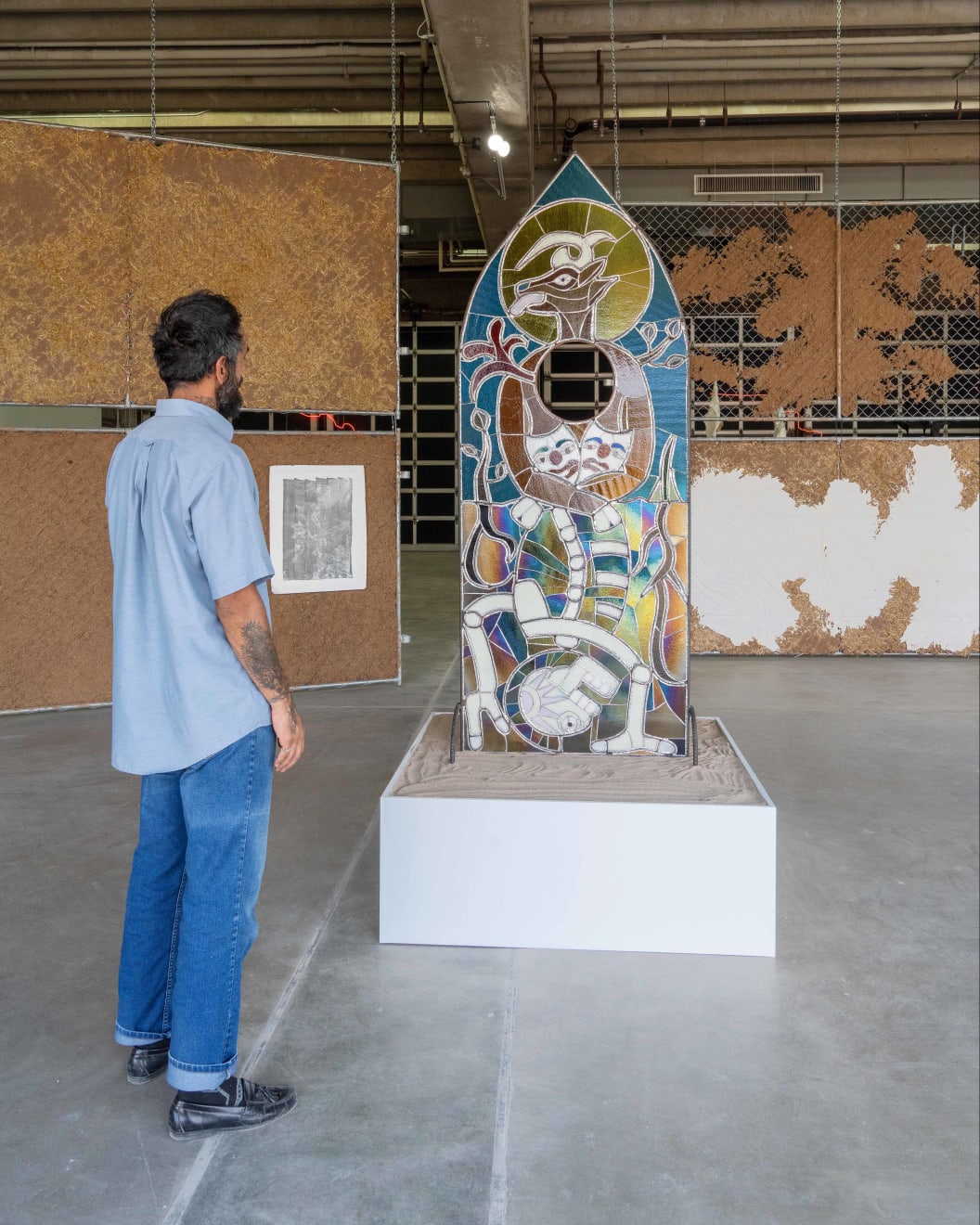 Timo Fahler, day break it don't fall. comparative mythologies; Mazatl has a vision of Narcissus and sees its infinite doom, 2021