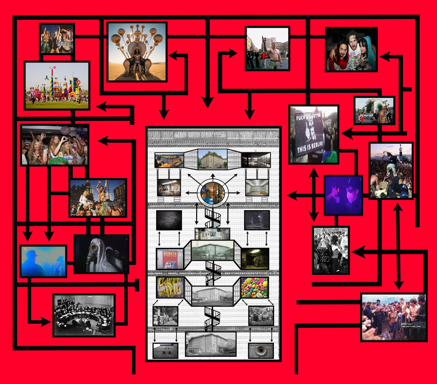 Nick Angelo, Conjuncture A.2 (Red), 2025