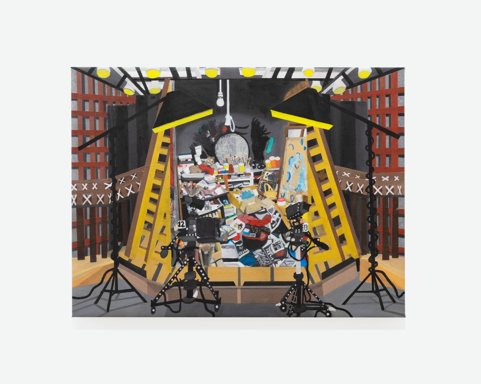 Nick Angelo, Stage Painting (Scum of Las Meninas) , 2021