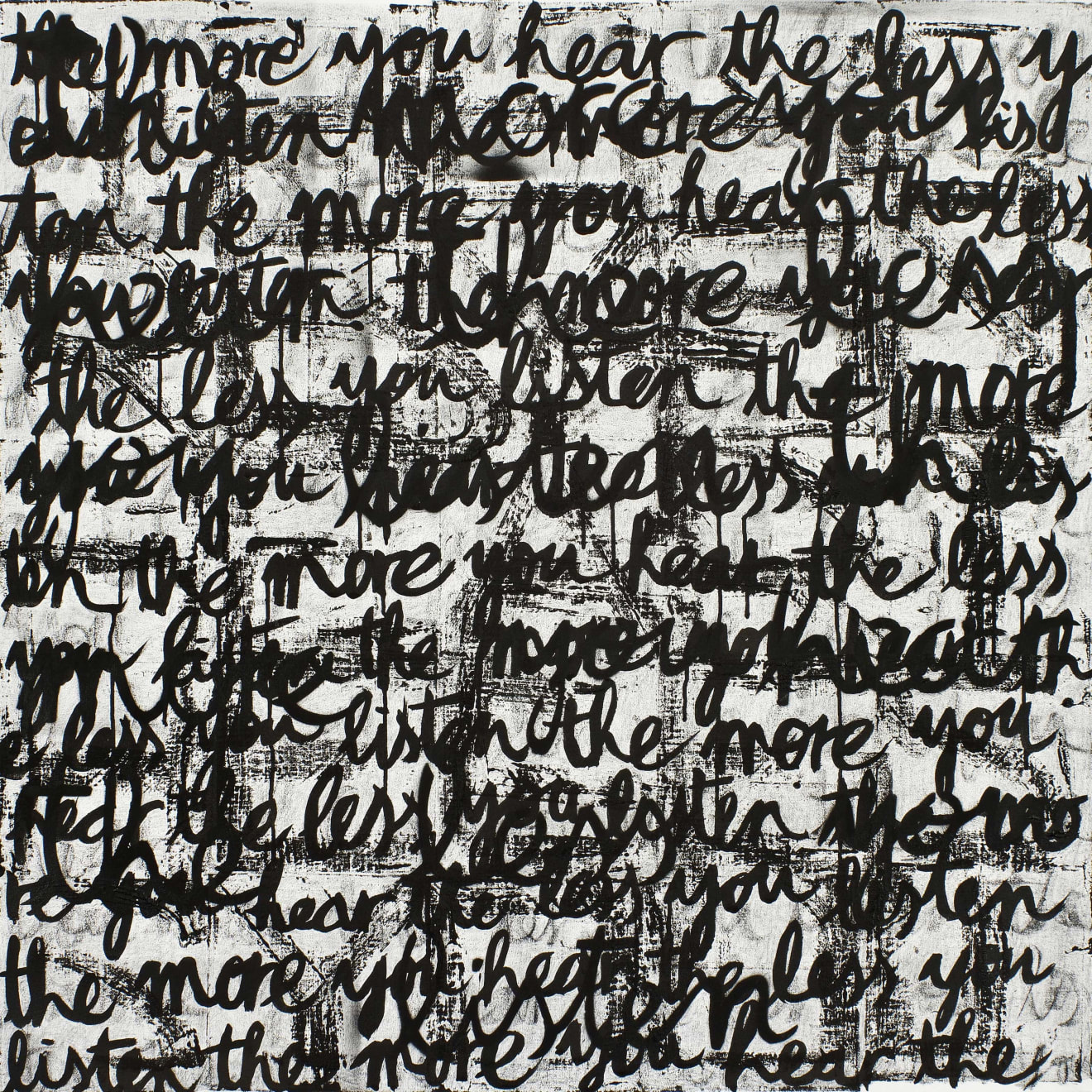 by Ohne Titel, The more you say, the less you tell, 2018