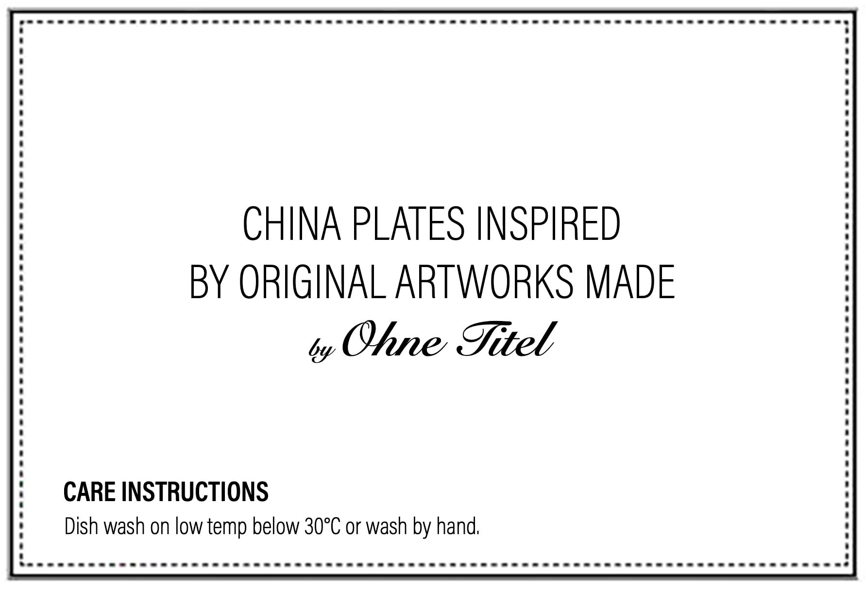 by Ohne Titel, Is it morning already? [China Plates], 2023